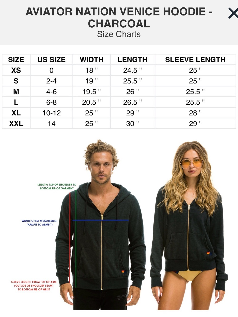 ๐ AVIATOR NATION VENICE HOODIE - CHARCOAL Large - Picture 12 of 14